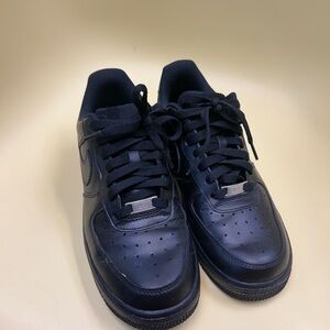 Black Nike Air Force ones size 8 women’s